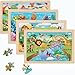 MAX JHQIQU Puzzles for Kids Ages 46 4 Packs 24 Piece Wooden Jigsaw Puzzle for Toddlers 58 Preschool Educational Puzzle Boards Toys Gifts for 4 5 6 7 8 Boys Girls - Image 2