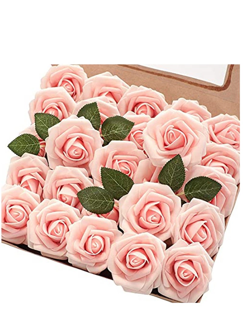 Generic - Artificial Flowers Roses, 25pcs Real Touch Artificial Foam Roses DIY for Bridal Bouquets, Valentine's Day, Mother's Day, Wedding Party,  Home Decoration - Image 1