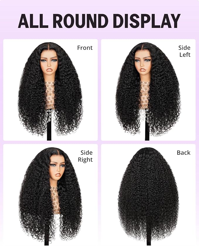 MEGALOOK باروكة ميغالوك بالياج بدون لاصق شعر بشري مقصوص مسبقًا 5x6 دانتيل HD باروكة أمامية مميزة أومبري جاهزة للاستخدام باروكات بدون لاصق كثافة 210 باروكة موجة جسم حقيقية مقصوصة مسبقًا عقد صغيرة مبيضة 1b27 20 بوصة