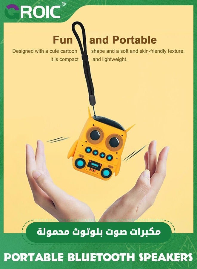 GROIC Portable Bluetooth Speakers with Strap Easy to Carry, Wireless Waterproof Mini Speaker Loud Stereo Sound, Rechargeable Battery  - Image 2