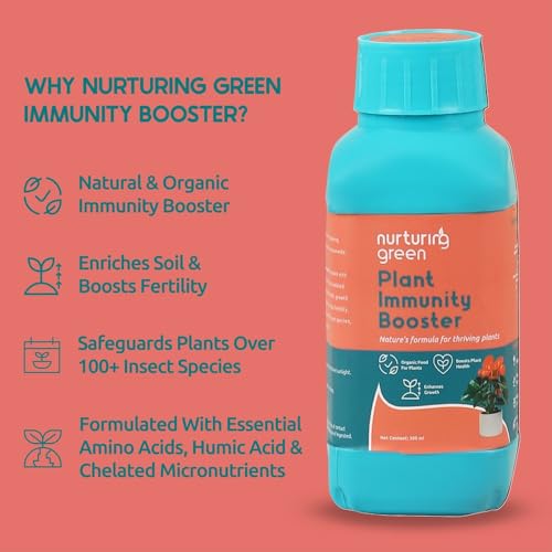 Nurturing Green® Liquid Plant Immunity Booster (300ml) | Organic Soil Enricher with Amino Acids | Enhances Plant Growth, Strengthens Defence System & Increases Pest Resistance - Image 3