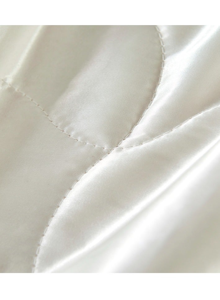 Sharpdo 4Pcs Summer Quilt Set, Air Conditioner Thin Comforters, with 1 Quilt Cover 180*220cm, Section for All-Season, White - Image 5