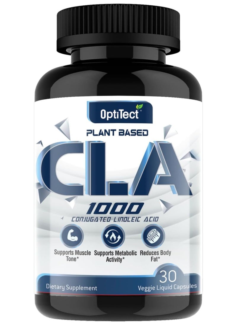 OptiTect - Cla 1000 Mg Plant Based 30 Vegan Liquid Capsules - Image 1
