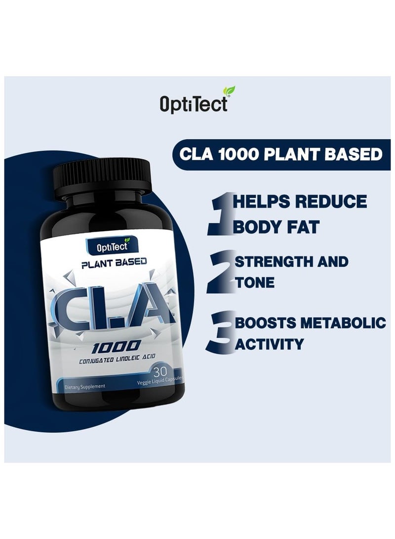 أوبتيتيكت كبسولات سائلة نباتية 1000 مجم CLA - 30 كبسولة نباتية - Image 5