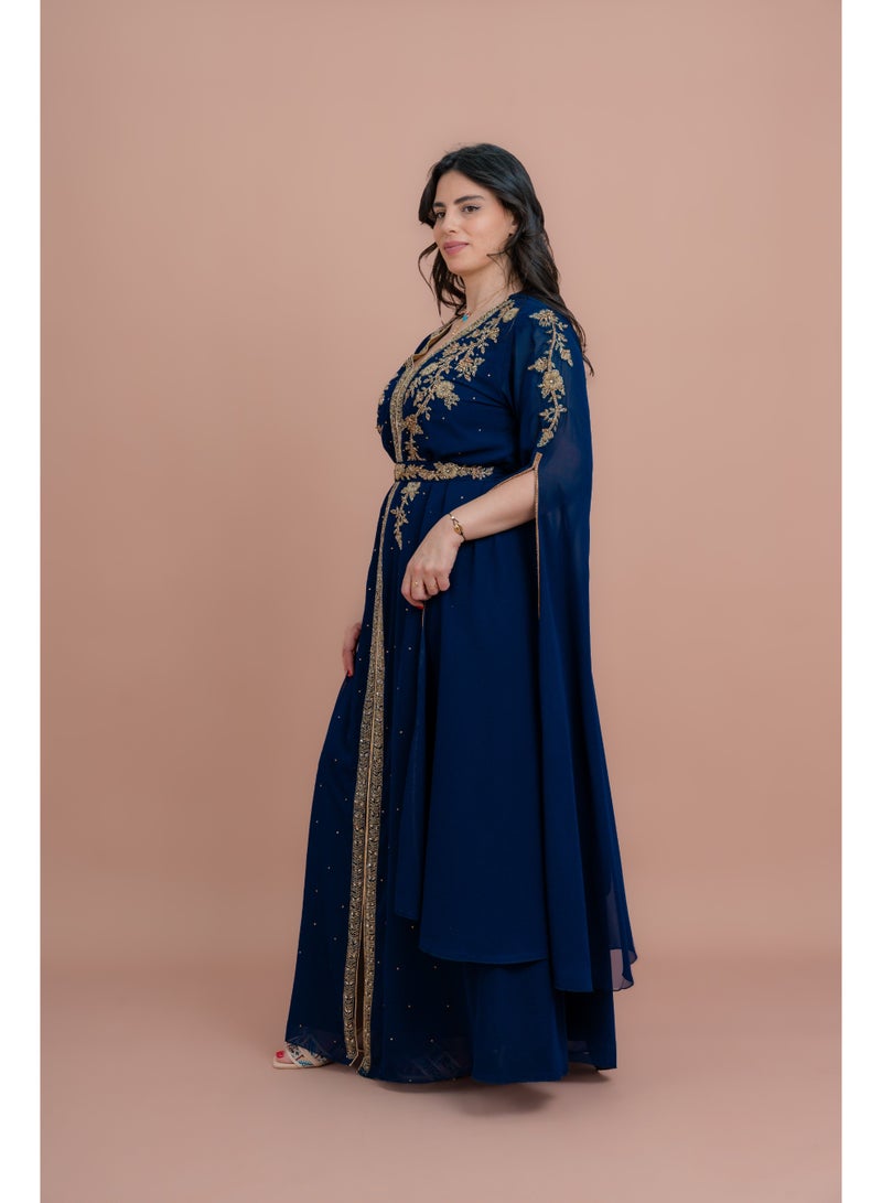 IKKXA Belted Elegant 2-Piece Kaftan  - Image 3