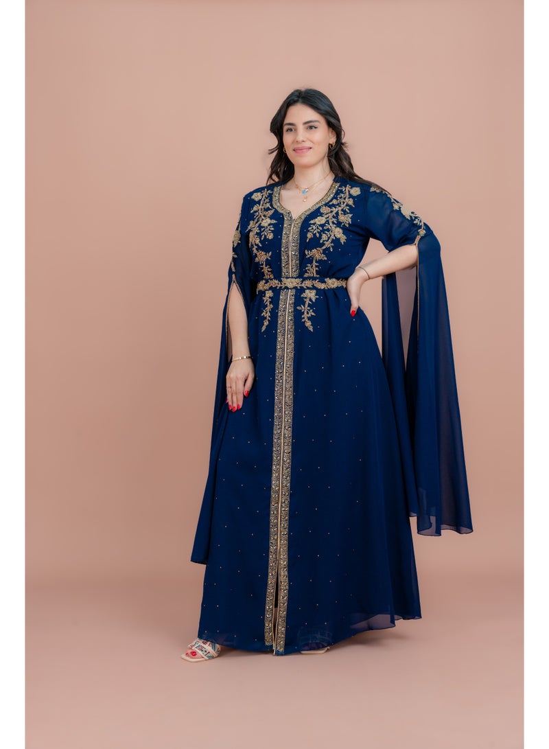 IKKXA Belted Elegant 2-Piece Kaftan  - Image 1