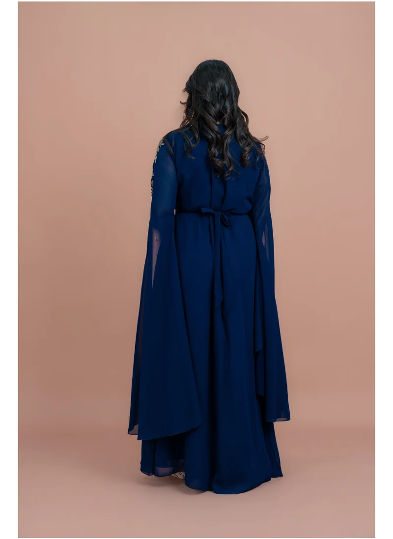 IKKXA Belted Elegant 2-Piece Kaftan