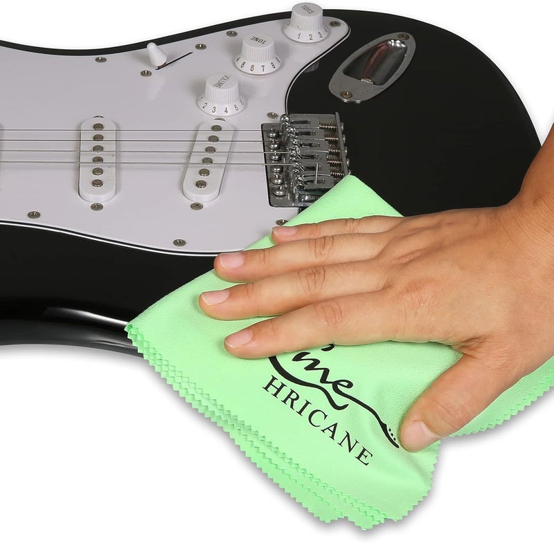 Hricane Guitar Cloths Ultrafine fiber suede (8-Pack 12"x12") Plush Polishing Cloths for Musical Instruments Premium Polishing & Cleaning Cloths for Guitar Violin Piano Clarinet Trumpet Sax Universal - Image 4