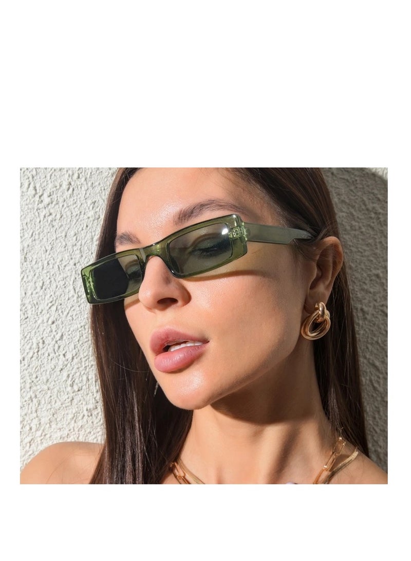 نظارة حديثة خضراء شفاف - Image 1