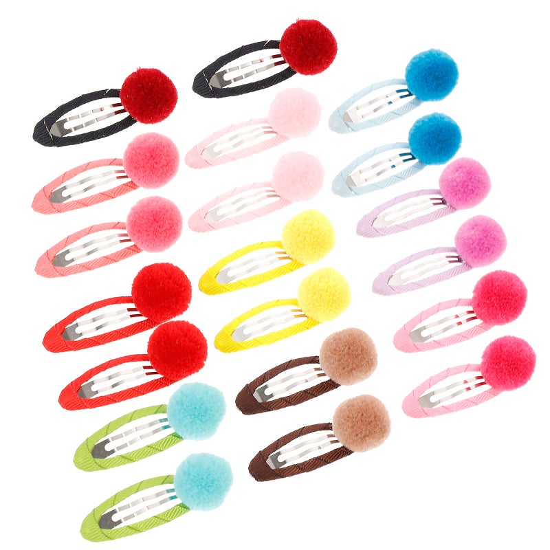 60 Pcs Baby Toddler Hair Clips Flower Printing Barrettes Hair Accessories for Girls (Yellow + + Green + + + Watermelon Red + Rosy + + Coffee) - Image 1