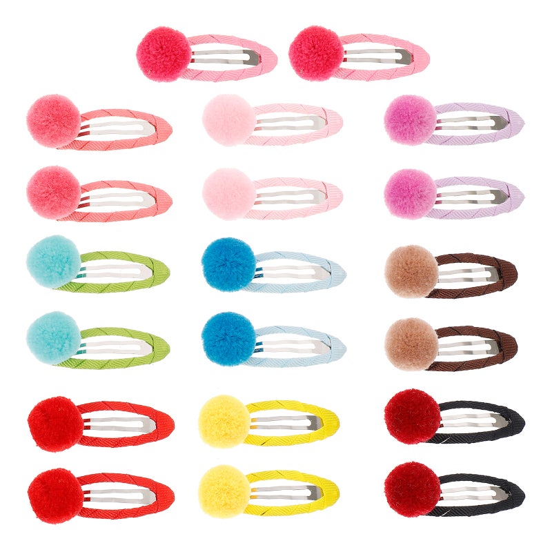 60 Pcs Baby Toddler Hair Clips Flower Printing Barrettes Hair Accessories for Girls (Yellow + + Green + + + Watermelon Red + Rosy + + Coffee) - Image 4