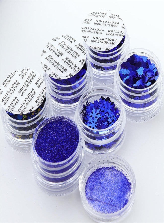 URTERYSER Snowflake Nail Art Glitter Christmas Nail Sequins Flakes 3D Snowflake Glitter For Acrylic Nail Design Christmas Powder Natural Nails Festival Decorations - Image 3