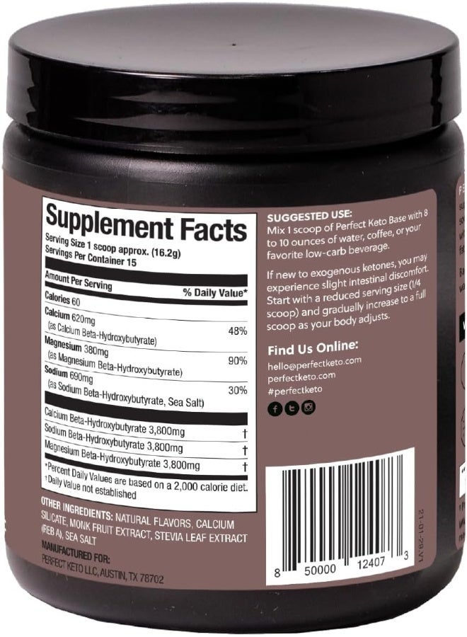 Perfect Keto Chocolate Exogenous Ketones- Base Bhb Salts Supplement - Image 2