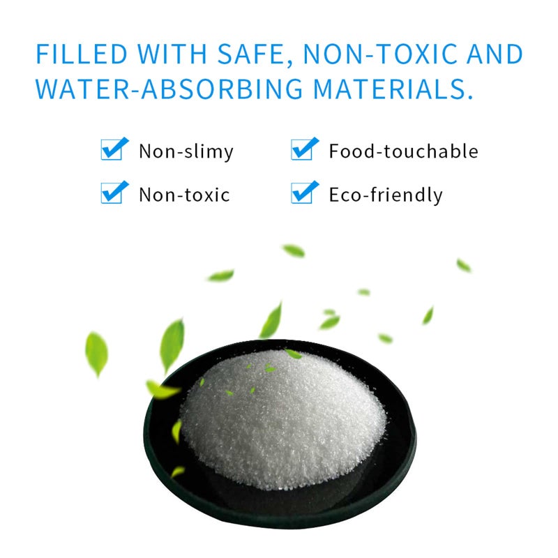 RAINBOW Dry Ice Packs for Shipping Food, 50 Pack Small Cold Packs for Cooler Box Bags, Leakproof Long Lasting Cold Ice Pack for Transport Frozen Food, Auto Water Absorption - Image 5