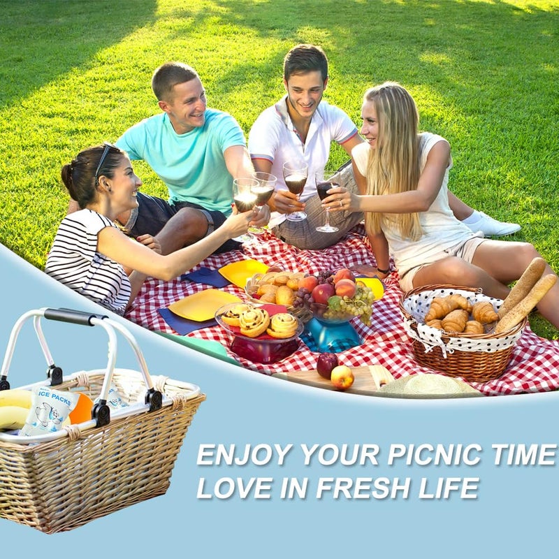 RAINBOW Dry Ice Packs for Shipping Food, 50 Pack Small Cold Packs for Cooler Box Bags, Leakproof Long Lasting Cold Ice Pack for Transport Frozen Food, Auto Water Absorption - Image 2