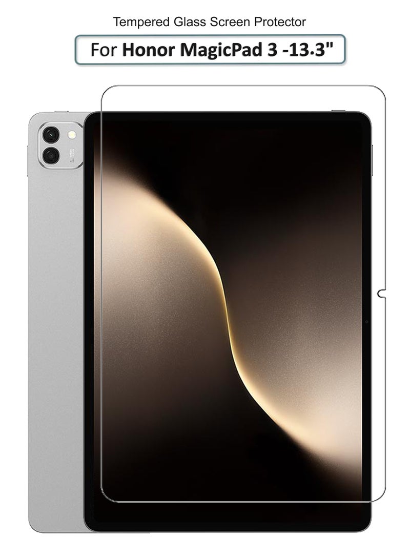 فور أونر ماجيك باد 3 - 13.3" - واقي شاشة زجاجي مقسى - لمسة حساسة عالية الجودة، شفافية أعلى، سهل التركيب، واقي شاشة مضاد للخدوش وخالي من الفقاعات - شفاف - Image 1