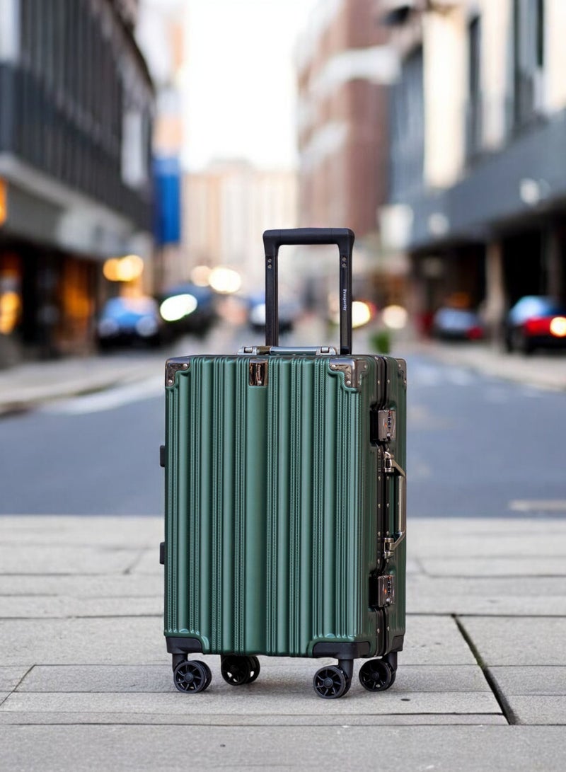 ZAAPPY prosp 20 Inch (7-10KG) Cabin Size Aluminum Frame Unbreakable Fashion Travel Trolley Luggage, Polycarbonate Hard Shell Suitcase with 360° Double Spinner Wheels - Image 2