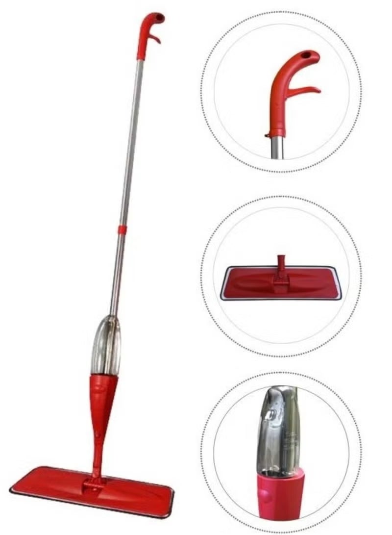 ممسحة بخاخ لتنظيف الأرضيات مع وسادة قابلة للغسل وبخاخ قابل لإعادة التعبئة، ممسحة رطبة وجافة، أدوات تنظيف الأرضيات الخشبية الصلبة، ممسحة مسطحة لتنظيف الأرضيات وكنسها - Image 5