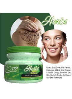 VCare Vcare Face and Scrub 500ml |Papaya & Basil | Deep Cleansing & Invigorating  - Image 3