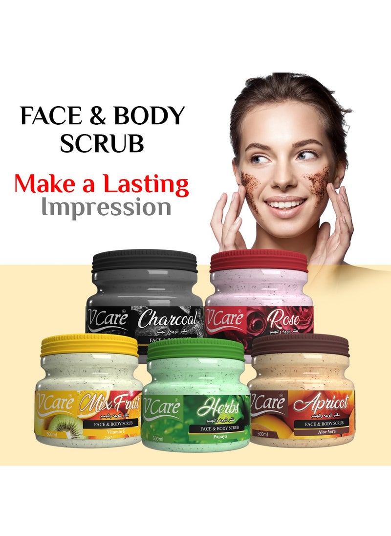 VCare - Vcare Face and Scrub 500ml |Papaya & Basil | Deep Cleansing & Invigorating - Image 1
