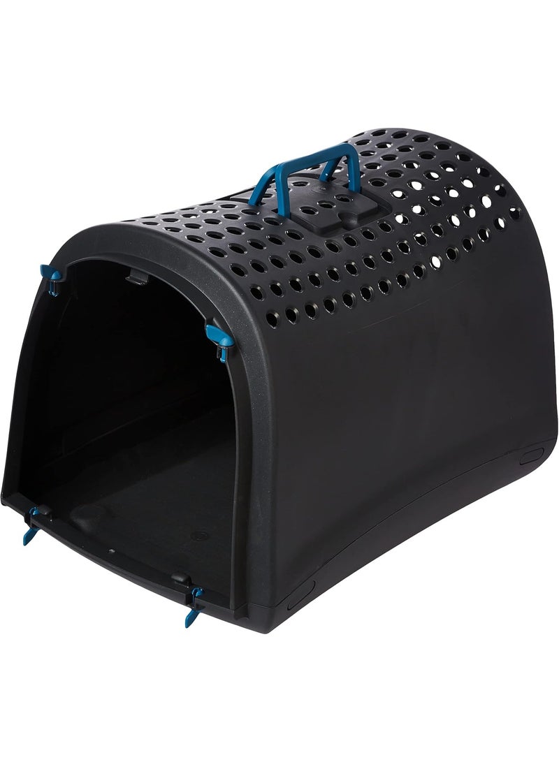 Imac Linus Pet Carrier for Cats & Dogs – Second Life Plastic 50 × 32 × 34.5cm – Black - Image 3