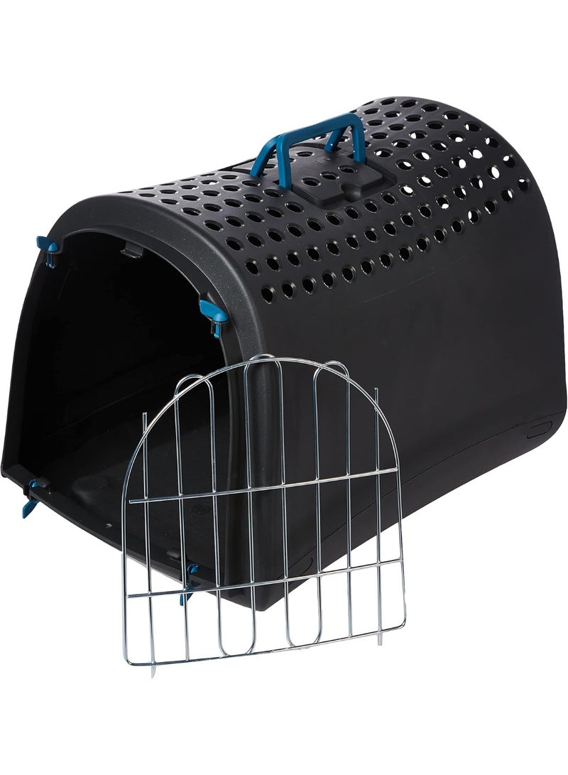 Imac Linus Pet Carrier for Cats & Dogs – Second Life Plastic 50 × 32 × 34.5cm – Black - Image 2