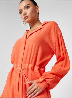In the style Tie Waist Detail Playsuit  - Image 3