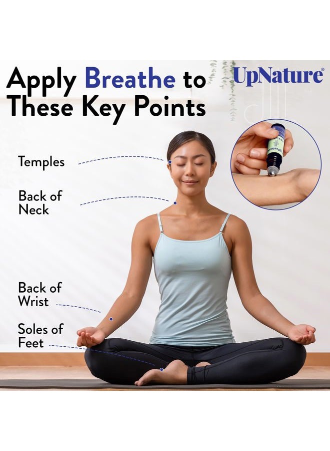 upnature Breathe Essential Oil Roll On Blend – Natural Breathing Support - Premium Quality Essential Oils for Skin - Pure Blend of Peppermint, Tea Tree & Eucalyptus Oil  - Image 5