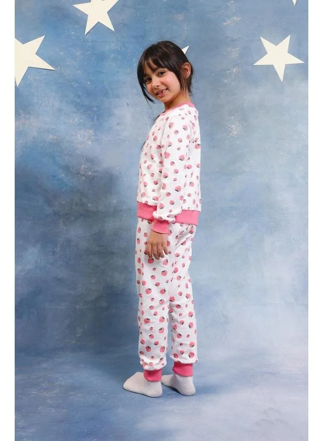 Perendi Girl's 100% Cotton Pajama Set.