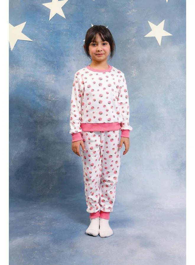 Perendi Girl's 100% Cotton Pajama Set.