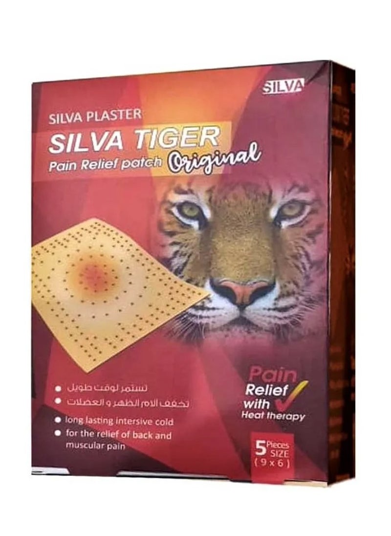 Silva Plaster Silva Tiger Original Pain Relief Patch - 5 Pieces