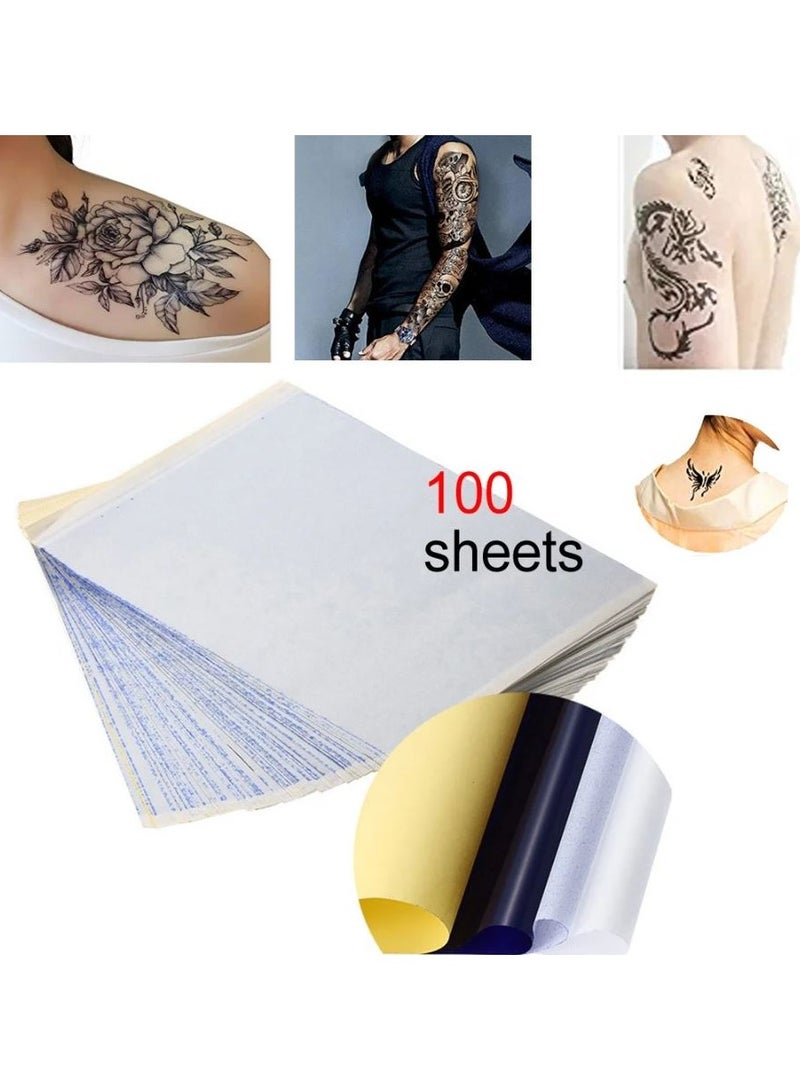100 Sheets A4 Size Thermal Transfer Paper For Tattooing To Skin Transfer - Image 1
