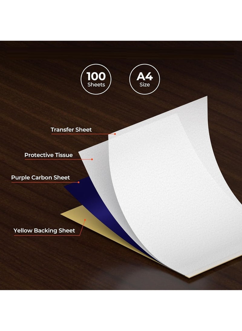 100 Sheets A4 Size Thermal Transfer Paper For Tattooing To Skin Transfer - Image 3