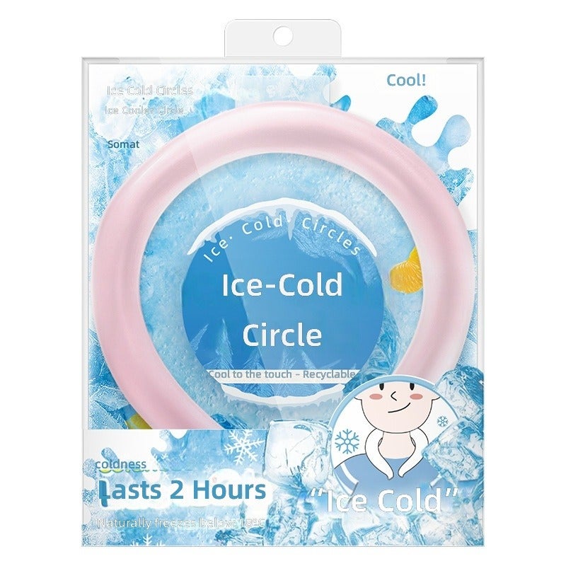 Summer Cooling Ice Ring - Portable Neck Cooler for Outdoor Sports