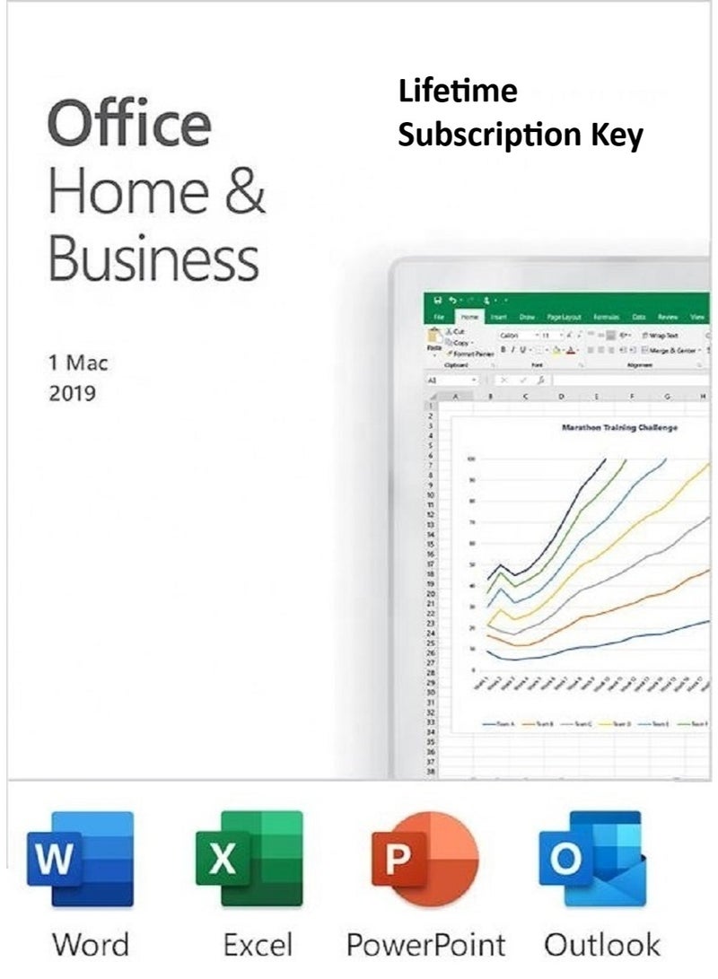 اشتراك مدى الحياة في Office 2019 للمنزل والأعمال لنظام Mac