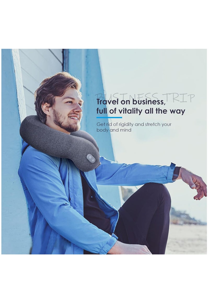 SYOSI Electric Neck Massager with Heat for Pain Relief  Intelligent Neck Massager with 6 Modes Deep Tissue Trigger Point Neck Massager for Home  Outdoor Office Relax Gift for Her Him Friend Dad Mom - Image 2