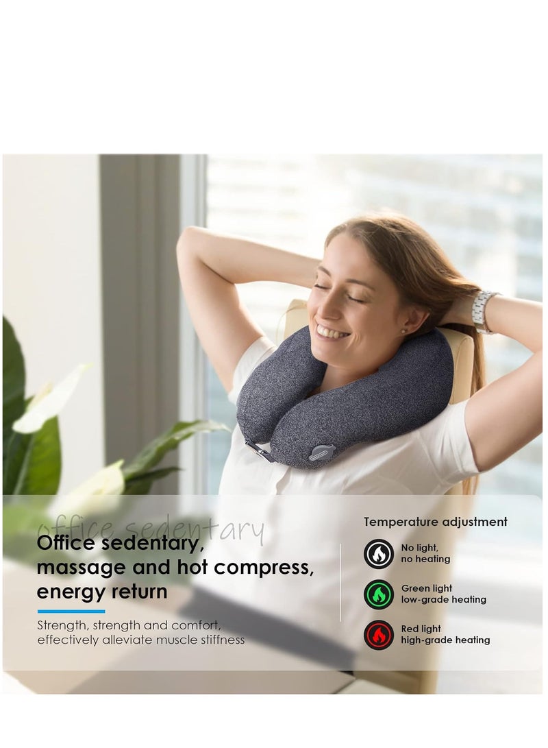 SYOSI Electric Neck Massager with Heat for Pain Relief  Intelligent Neck Massager with 6 Modes Deep Tissue Trigger Point Neck Massager for Home  Outdoor Office Relax Gift for Her Him Friend Dad Mom - Image 5