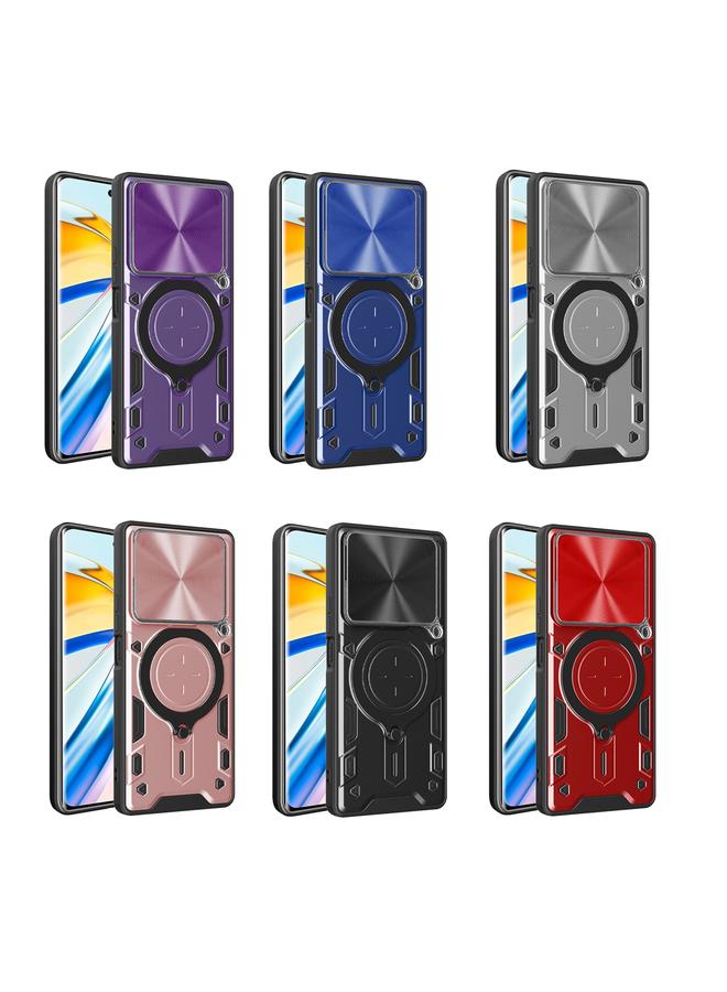 اس-توب جراب لهاتف Realme C61 / C63 CD مزود بحامل مغناطيسي منزلق من مادة Camshield - Image 2