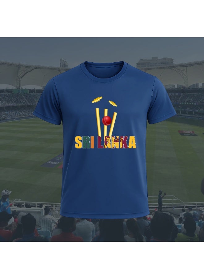 Sri Lanka Cricket Dry Fit T-Shirt For Men | Lightweight Half Sleeve Round Neck Jersey | Ideal For Sports, Training & Casual Wear - Image 2