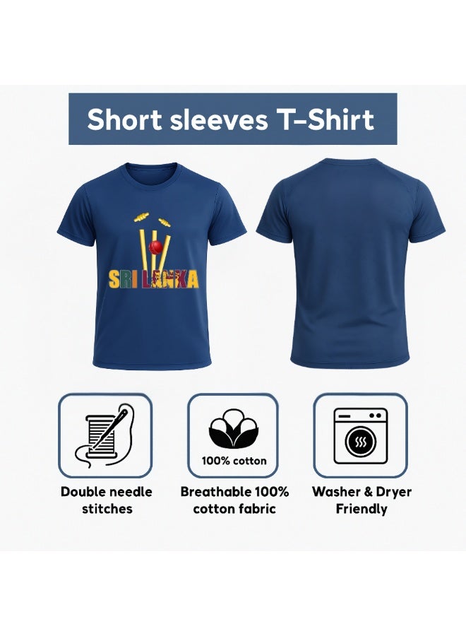 Sri Lanka Cricket Dry Fit T-Shirt For Men | Lightweight Half Sleeve Round Neck Jersey | Ideal For Sports, Training & Casual Wear - Image 5