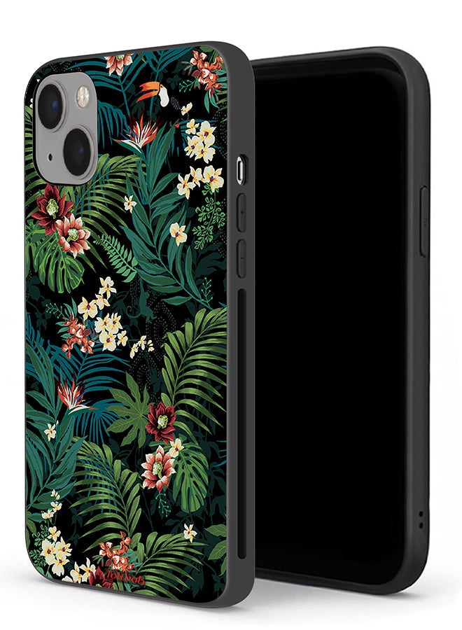 Tolwak Apple iPhone 13 mini Protective Case Tropical Leaves - Image 1