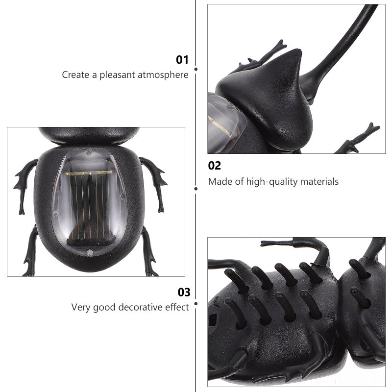 1pc Beetle-shaped Toy Solar-powered Plaything Kids - Image 2