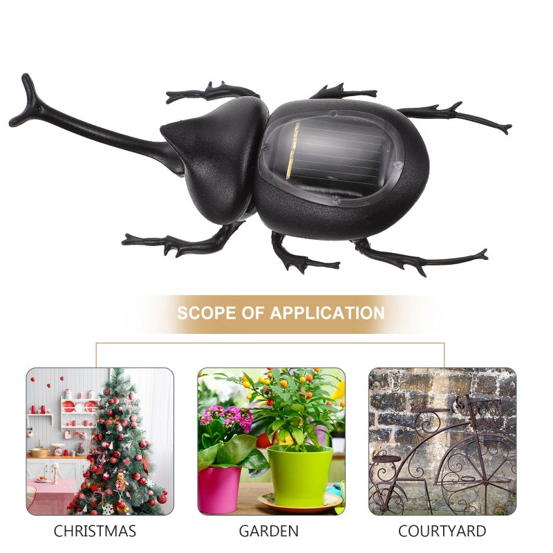 1pc Beetle-shaped Toy Solar-powered Plaything Kids - Image 1