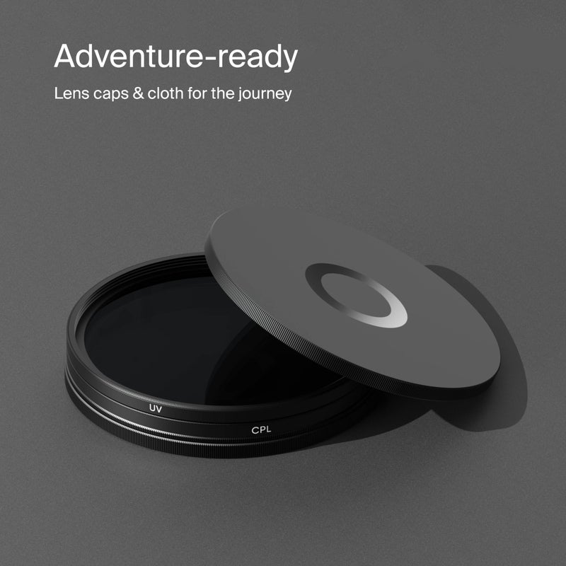 Urth 43mm 2-in-1 Lens Filter Kit - UV, Circular Polarizing (CPL), Multi-Coated Optical Glass, Ultra-Slim Camera Lens Filters - Image 5