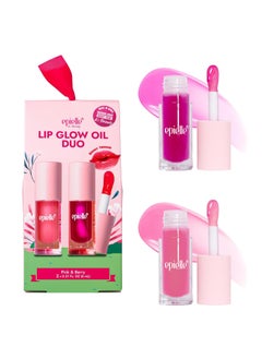 Epielle Epielle Lip Glow Oil Duo Berry  Pink 2 x 021 fl oz 