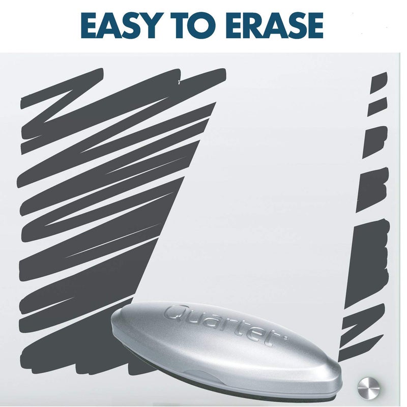 Quartet أقلام ماركر جافة للسبورة الزجاجية من كوارتيه، متميزة، طرف دائري، أسود، عبوة 12 (79553) - Image 4