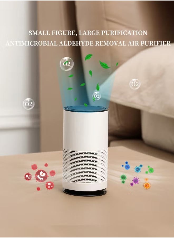 XiuWoo Air Purifier for Home Desktop Air Cleaner for Bedroom Office Car, Filters Pet Dander, Odor, Dus  - Image 3