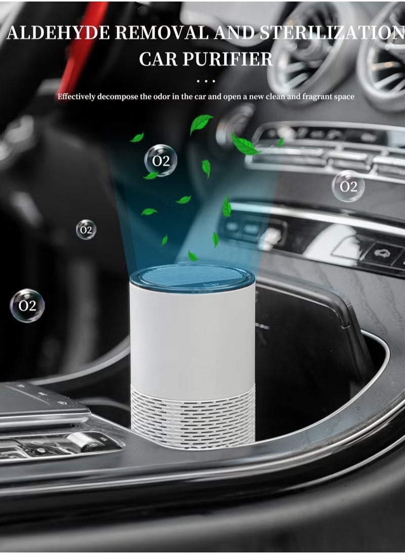 XiuWoo Air Purifier for Home Desktop Air Cleaner for Bedroom Office Car, Filters Pet Dander, Odor, Dus  - Image 4