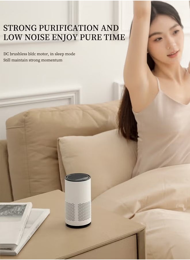 XiuWoo Air Purifier for Home Desktop Air Cleaner for Bedroom Office Car, Filters Pet Dander, Odor, Dus  - Image 5