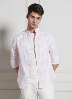Dennis Lingo Pink Casual Shirt for Men - Regular Fit, Trendy  - Image 1
